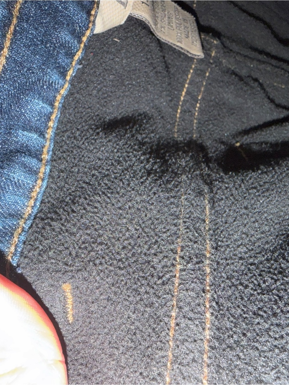 Duluth Trading Co Fleece Dark Blue Straight-Leg Women's Jeans size 14 NWOT - Picture 5 of 5